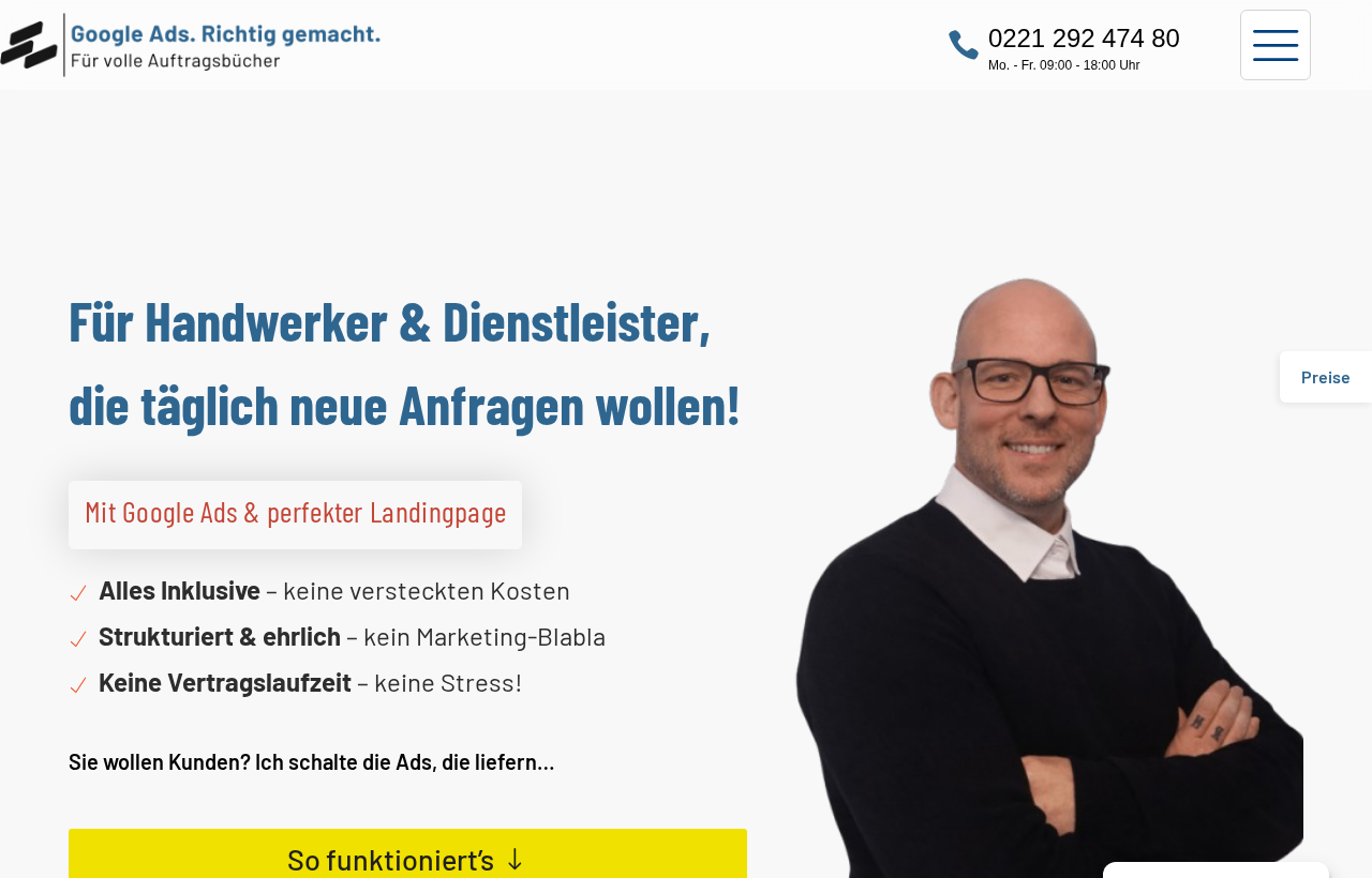 Webdesign-Referenz: Startseite der Website Auftragspartner (auftragspartner.de)